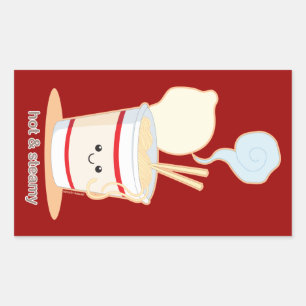 Hot and Steamy Rectangular Sticker