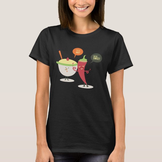 Hot and Sweet Chili Pepper Ice Cream T-Shirt (Front)