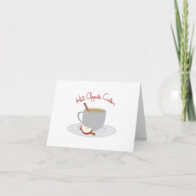 Hot Apple Cider Thank You Card (Front)