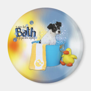 Hot Bath - Rat Terrier - Rosco Magnet