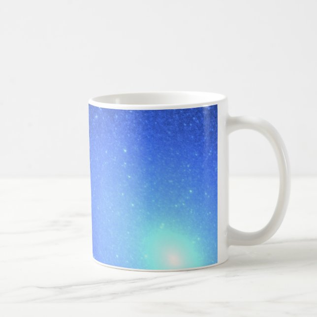 Hot Blue Stars Resemble a Blizzard of Snowflakes Coffee Mug (Right)