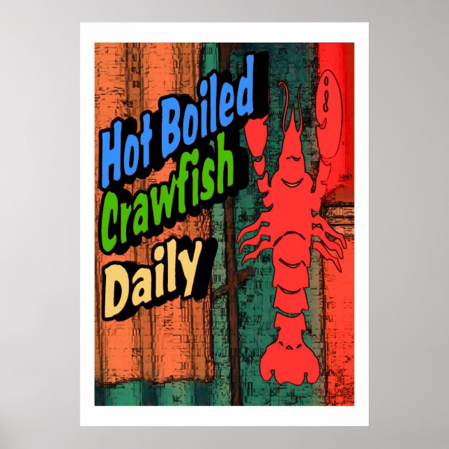 Hot Boiled Crawfish Daily Sign (Front)