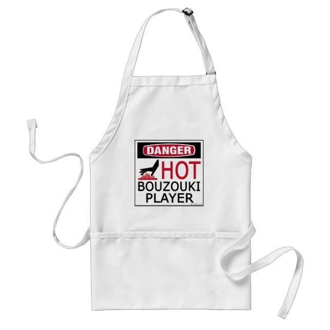 Hot Bouzouki Player Standard Apron (Front)
