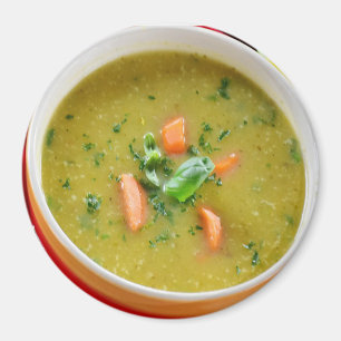 Hot Bowl of Soup Refrigerator Magnet