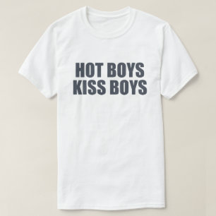 Hot Boys Kiss Boys LGBTQ+ Pride Apparel Doja T T-Shirt