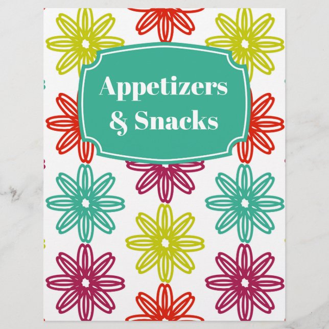 Hot & Bright Red Star Recipe Divider (Front)