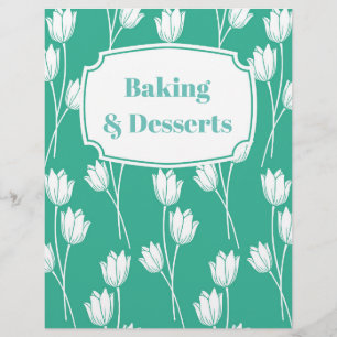 Hot & Bright White & Green Recipe Divider