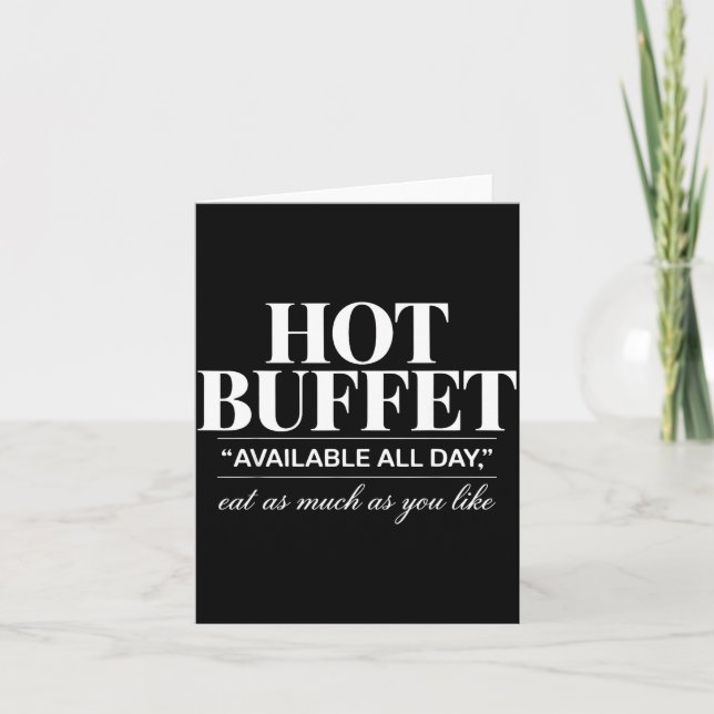 Hot Buffet Available All Day Eat As Much As You Li Card (Front)