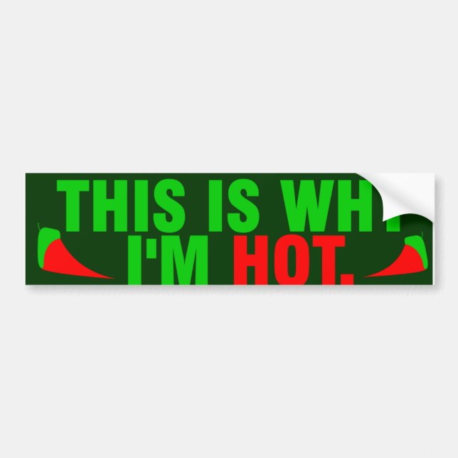 HOT BUMPER STICKER (Front)