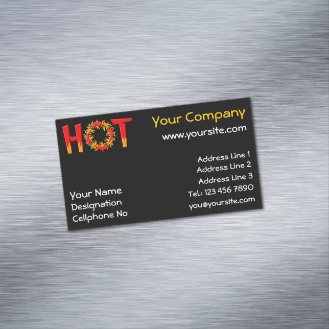 HOT BUSINESS CARD MAGNET (In Situ)