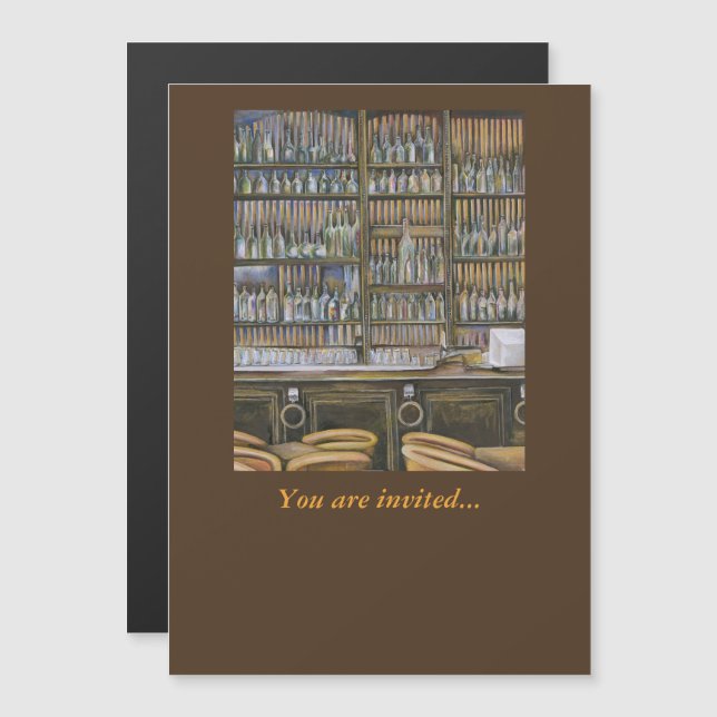 Hot, But not Moving Magnetic Invitation (Front/Back)