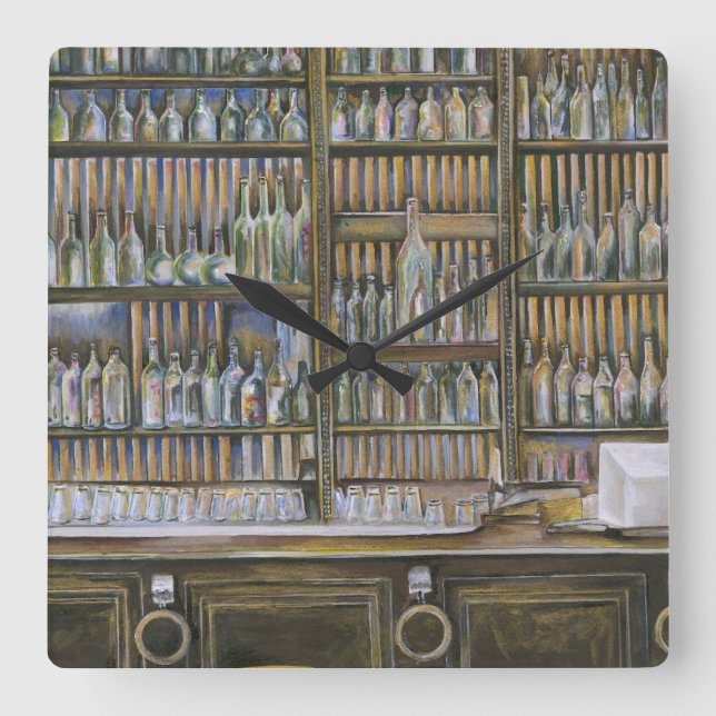 Hot, But not Moving Square Wall Clock (Front)