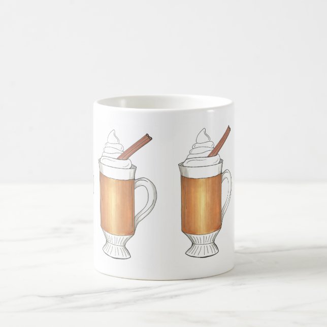 Hot Buttered Rum Christmas Holiday Drinks Mug (Center)