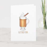 Hot Buttered Rum Christmas Winter Holiday Drink