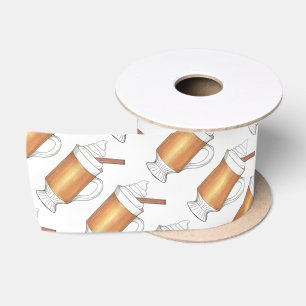 Hot Buttered Rum Christmas Winter Holiday Drinks Satin Ribbon