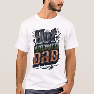Hot Caffeinated Dad Graphic T-Shirt