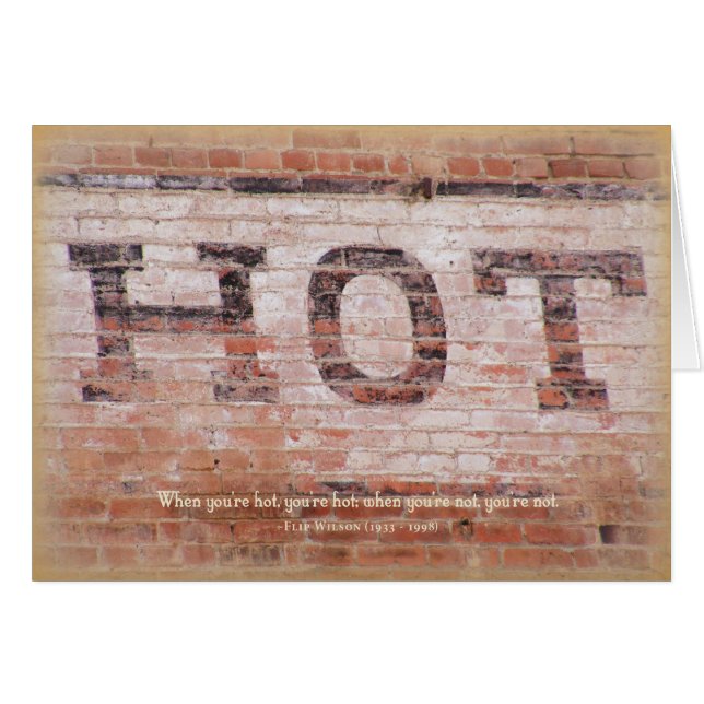 Hot Card (Front Horizontal)