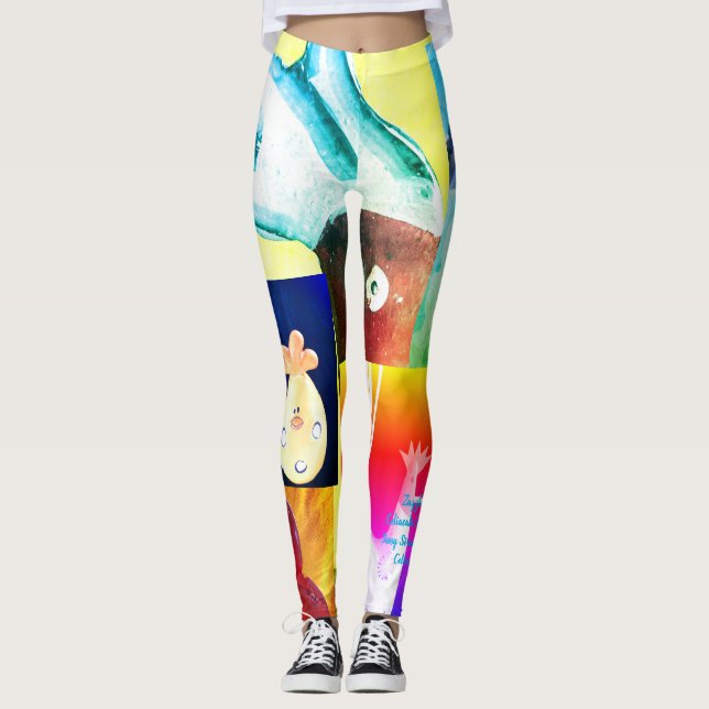 Hot Chicks Abstract leggings (Front)