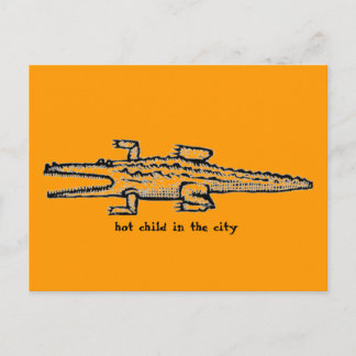 hot child in the city postcard