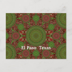 Hot Chile Mandala Array Postcard