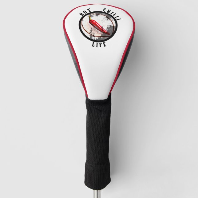 Hot chilli life  golf head cover (Front)