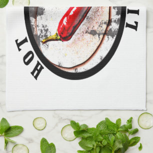 Hot chilli life tea towel