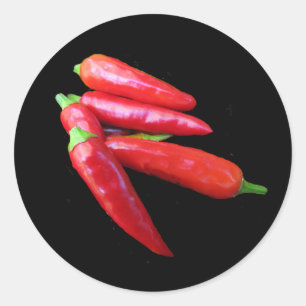 Hot Chilli Peppers Classic Round Sticker