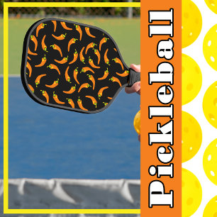 Hot Chilli Peppers Orange Spicy Pickleball Paddle