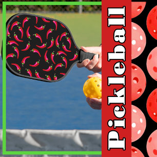 Hot Chilli Peppers Red Spicy Pickleball Paddle