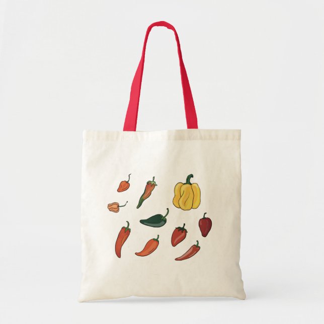 Hot Chilli Peppers Tote Bag (Front)