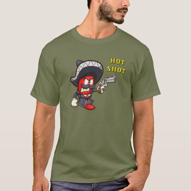 Hot Chilli Shot T-Shirt (Front)