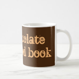 'Hot chocolate and a good book' mug. Coffee Mug