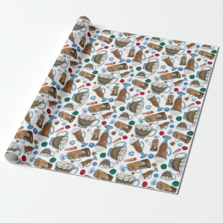 Hot chocolate and festive flavours wrapping paper