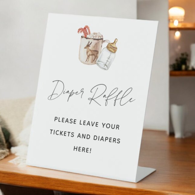 Hot Chocolate Baby Shower Diaper Raffle Sign (Creator Uploaded)