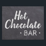 Hot Chocolate Bar - Chalkboard etching<br><div class="desc">Going with a faux canvas allows you to have a custom made signage. Hot Chocolate bar stations are such a cute idea and adding a custom sign makes it more fun.</div>