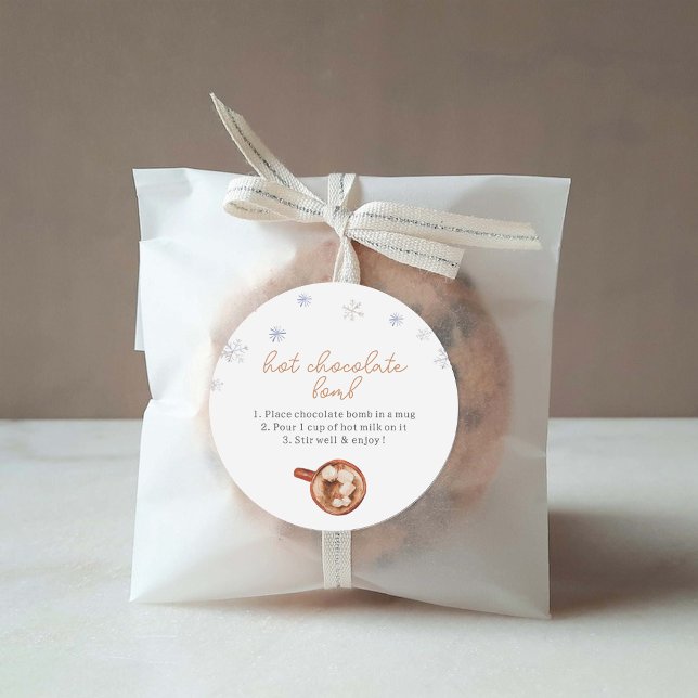 Hot Chocolate Bomb Favour Label (Creator Uploaded)