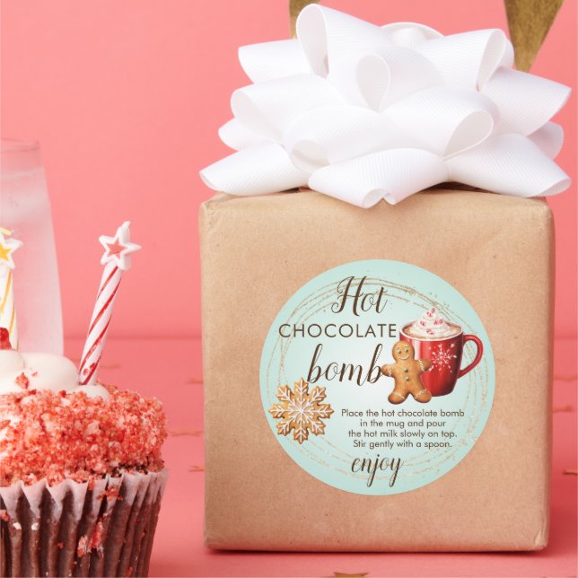 Hot chocolate bomb tag (Party)