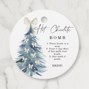 Hot chocolate bomb tag.Winter hot cocoa bomb Favour Tags