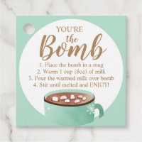 Hot Chocolate Bomb Tags You're the Bomb Cocoa