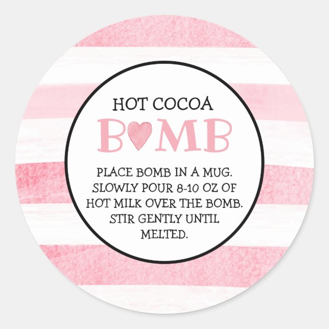 Hot Chocolate Bomb Valentine Tag (Front)