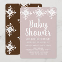 Hot Chocolate Chai Snowflake Baby Shower