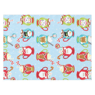 Hot Chocolate Christmas Tablecloth