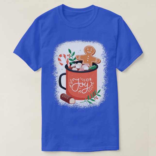 Hot Chocolate Cocoa Christmas Winter Holidays Seas T-Shirt (Design Front)
