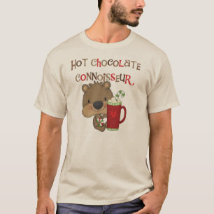 Hot Chocolate Connoisseur Boy Bear T-Shirt