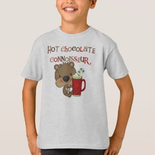 Hot Chocolate Connoisseur Boy Bear T-Shirt
