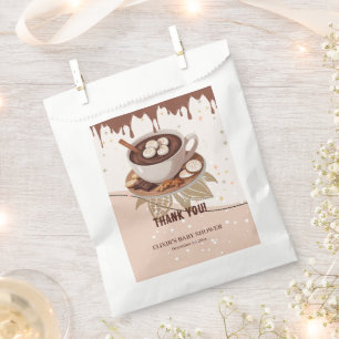 Hot Chocolate & Cookies Winter Baby Shower Favour Bags