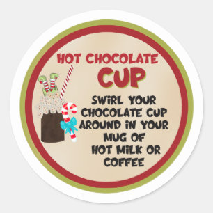 HOT CHOCOLATE CUP Cocoa bomb, cocoa bomb label