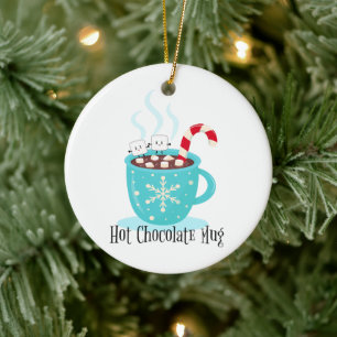 Hot Chocolate Mug Ceramic Tree Decoration