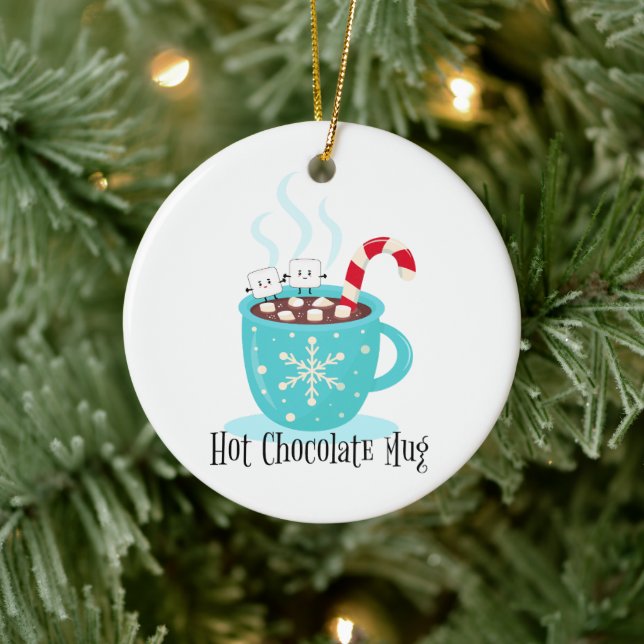 Hot Chocolate Mug Ceramic Tree Decoration (Tree)