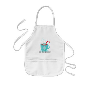 Hot Chocolate Mug Kids Apron